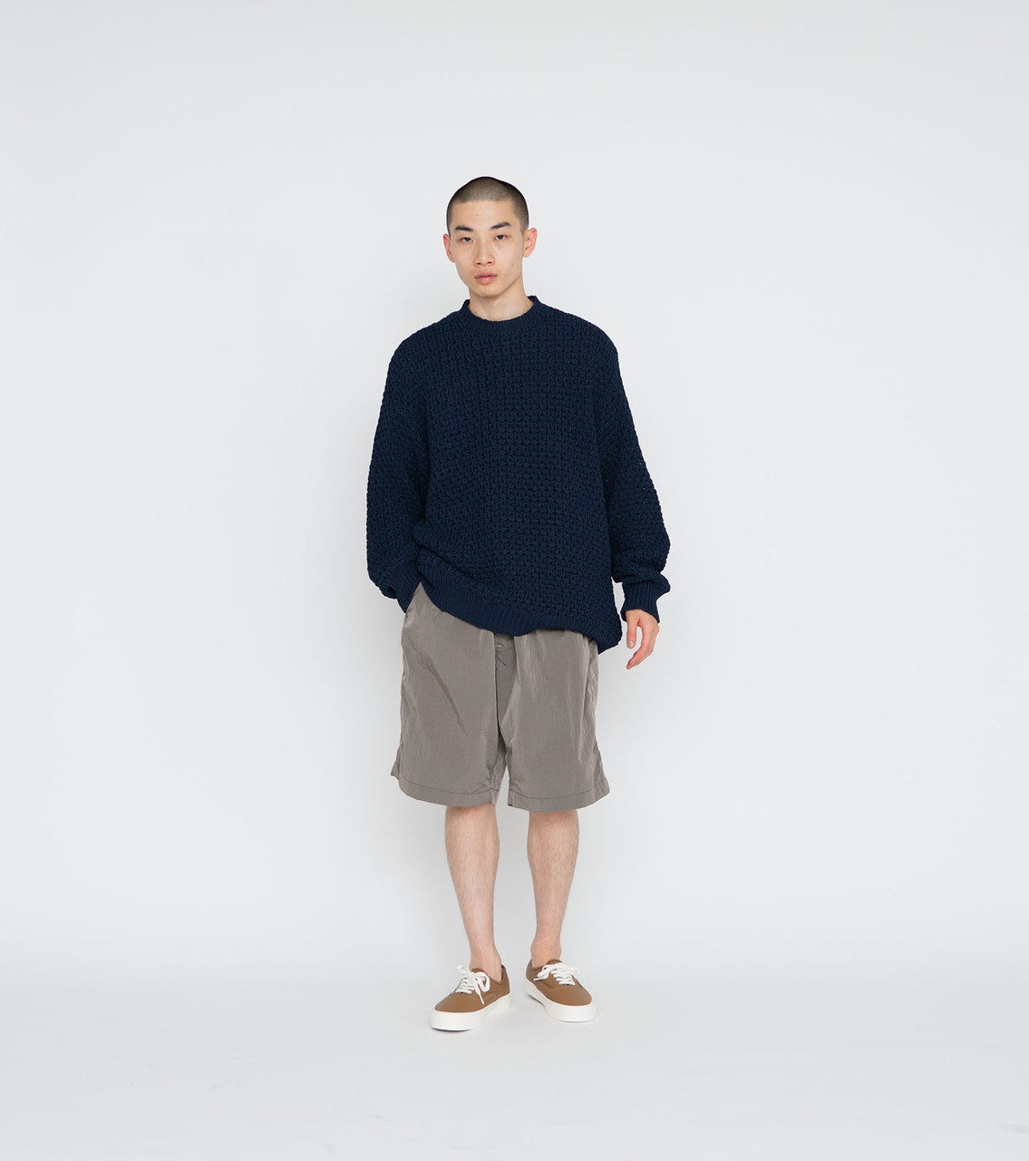 nanamica ナナミカ　popcorn sweater SUHS405 nanamica KNIT Popcorn Sweater Online Shop to Worldwide