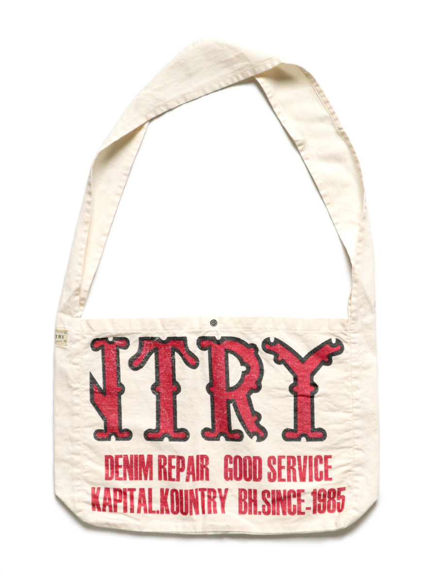 KAPITAL Bag Cotton Twill KOUNTRY FACTORY BOOK BAG