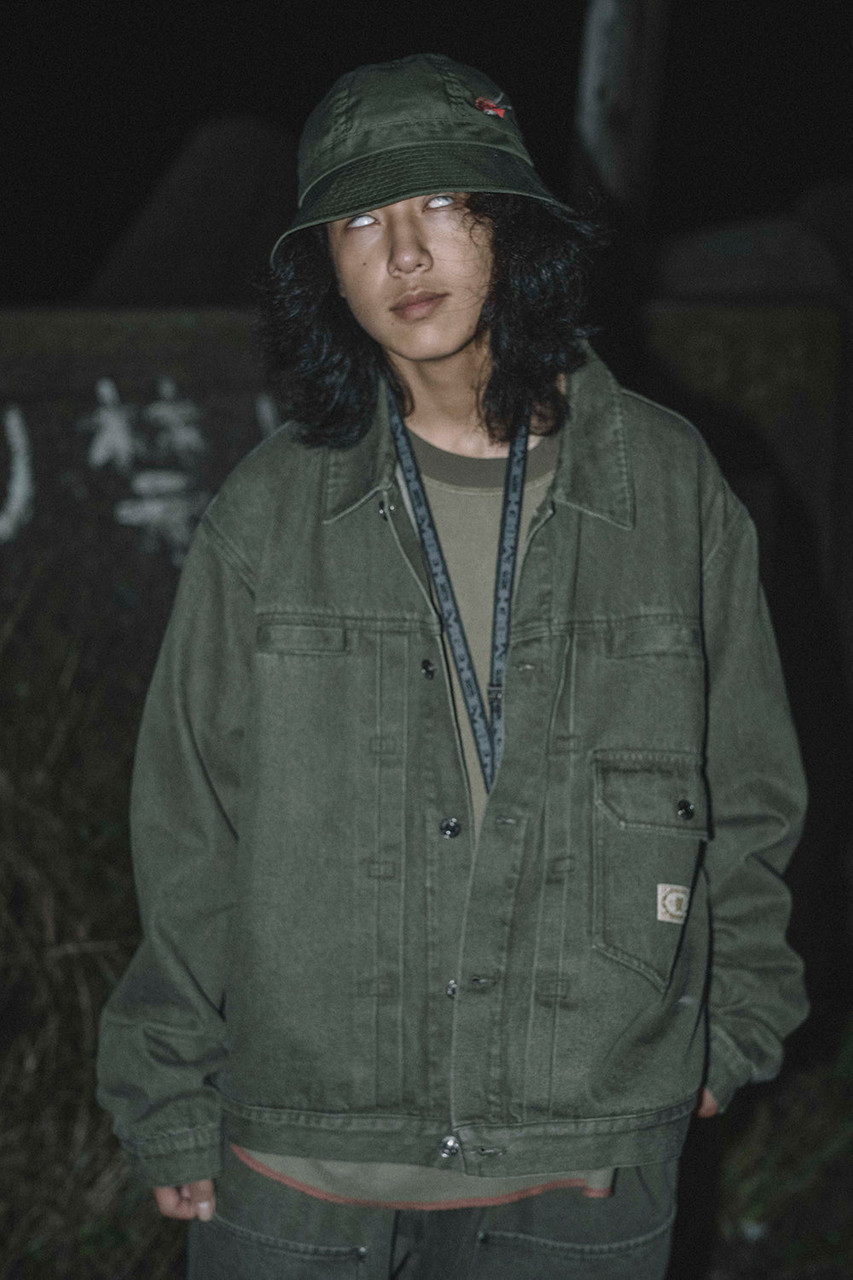 帽子 evisen NOISE DENIM HAT - OLIVE NOISE DENIM HAT - OLIVE – Evisen Skateboards ゑ (エビセン