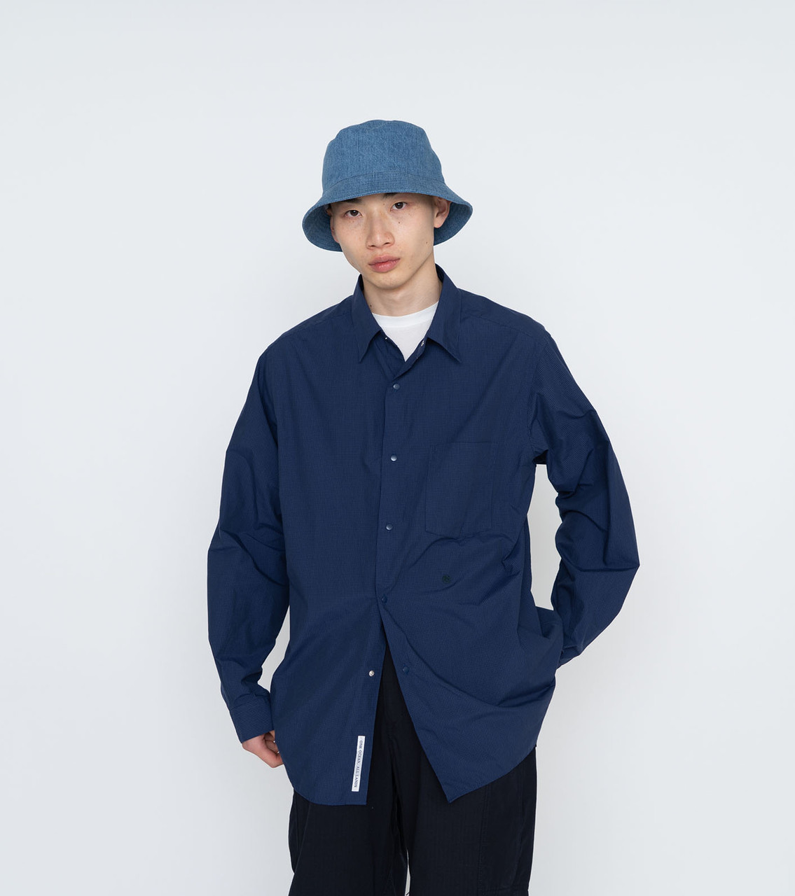 nanamica SHIRT Regular Collar Wind Shirt Online Shop to Worldwide