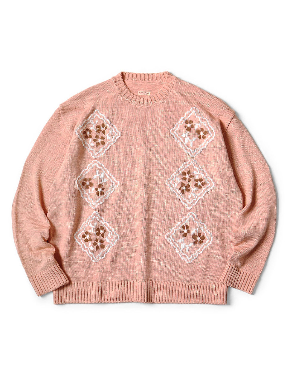 KAPITAL Knit Sweater 5G Cotton Knit KOOKIE Crew Sweater