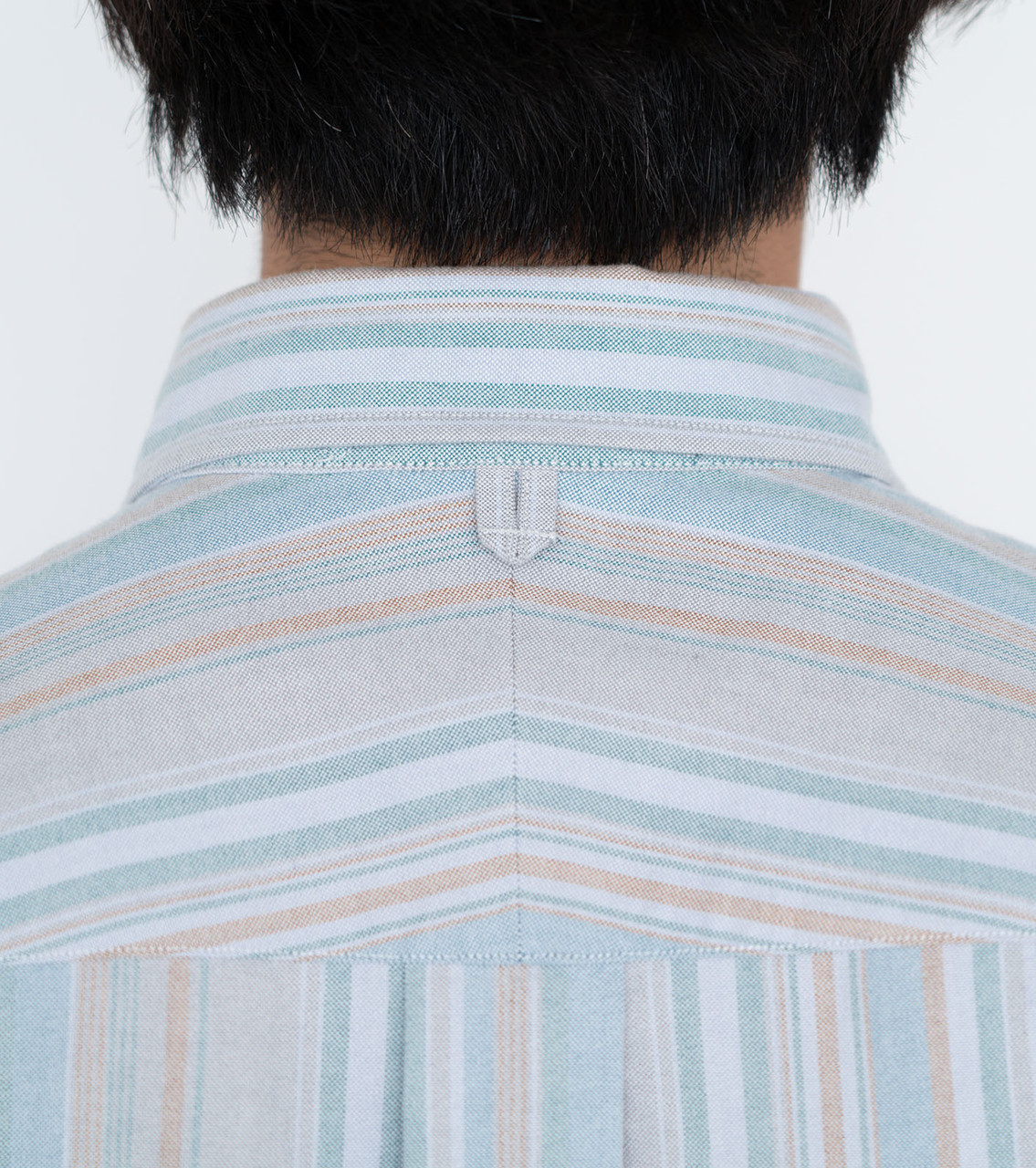 極美品◆PURPLE LABEL ◆Stripe Field Shirt THE NORTH FACE PURPLE LABEL SHIRT Regular Collar NP Striped