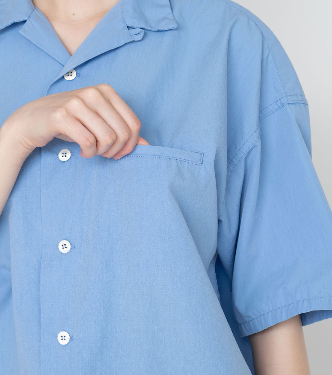 nanamica SHIRT Open Collar S/S Shirt Online Shop to Worldwide