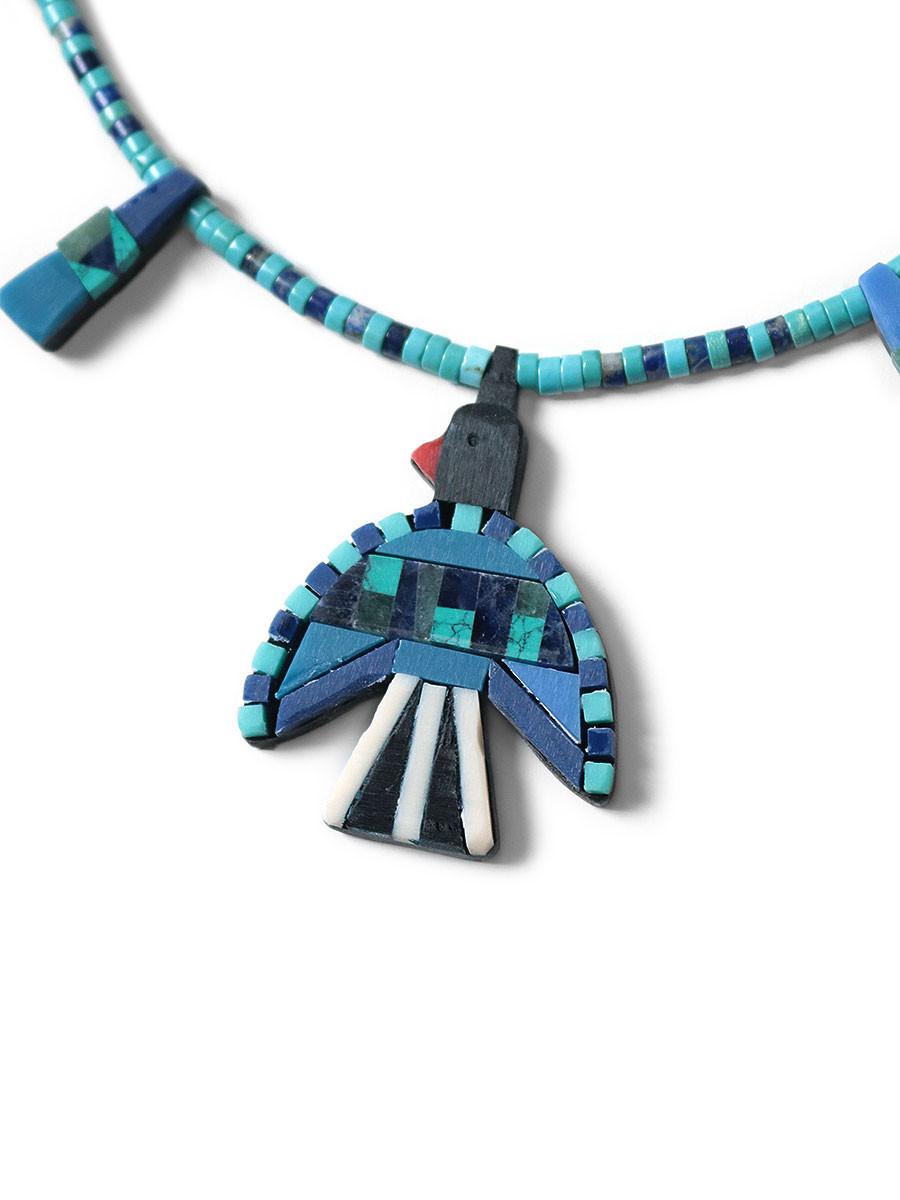 KAPITAL Jewelry Santo Domingo Battery Bird Necklace (Magpie)