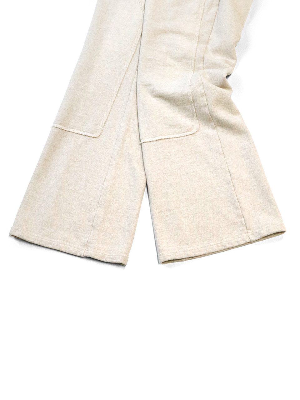 KAPITAL Pants TOP Fleece ZIPPER W Knee Flare Sweatpants