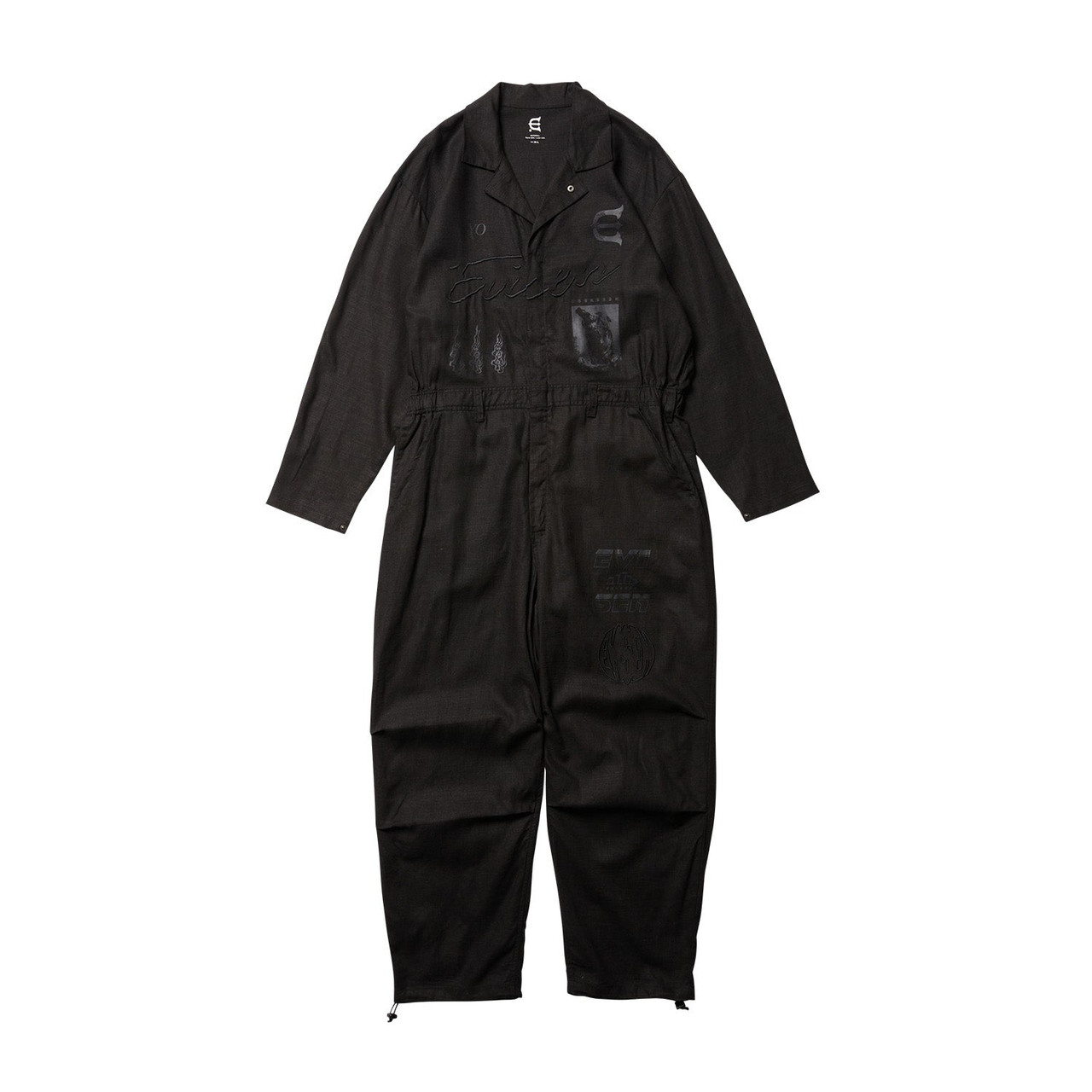 Evisen Skateboards PANTS HEMP JUMP SUITS - BLACK