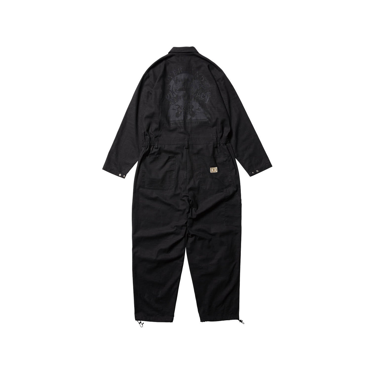 Evisen Skateboards PANTS HEMP JUMP SUITS - BLACK
