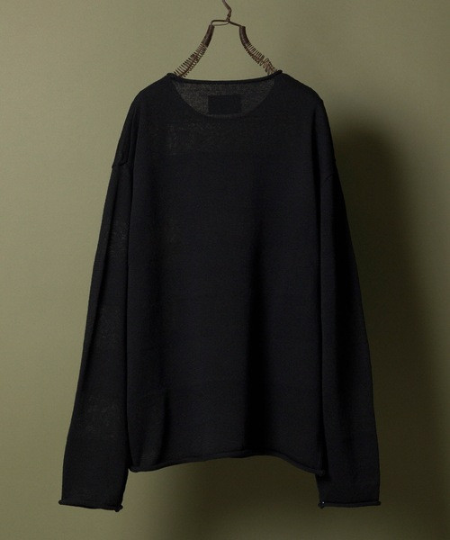 NUMBER (N)INE Tops SEE THROUGH STRIPED KNIT PULLOVER