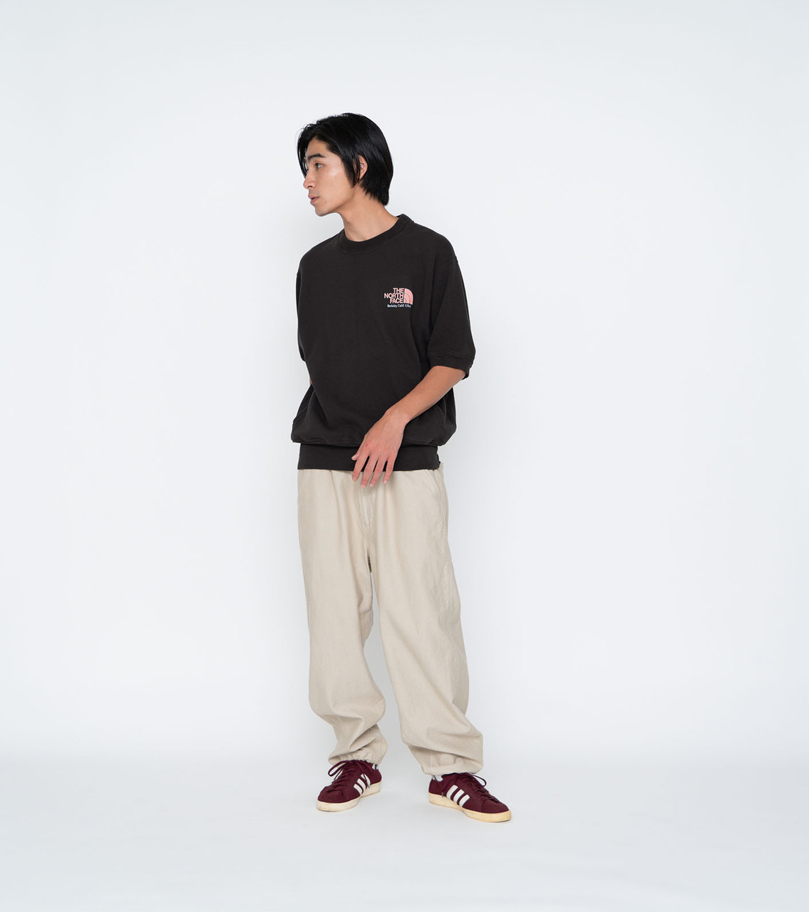 THE NORTH FACE PURPLE LABEL SWEAT Field Short Sleeve Sweatshirt 