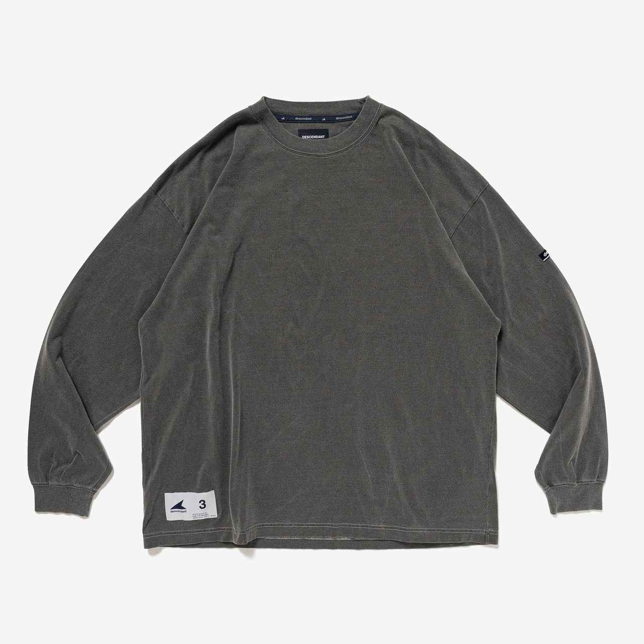 DESCENDANT CUT&SEWN HORIZON LS PIGMENT DYE Online Shop to Worldwide