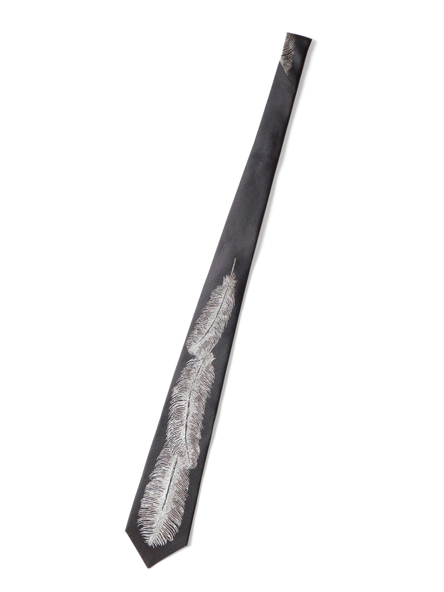 KAPITAL Others Silk Twill Feather Tie