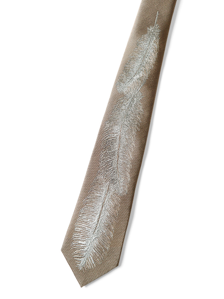 KAPITAL Others Silk Twill Feather Tie
