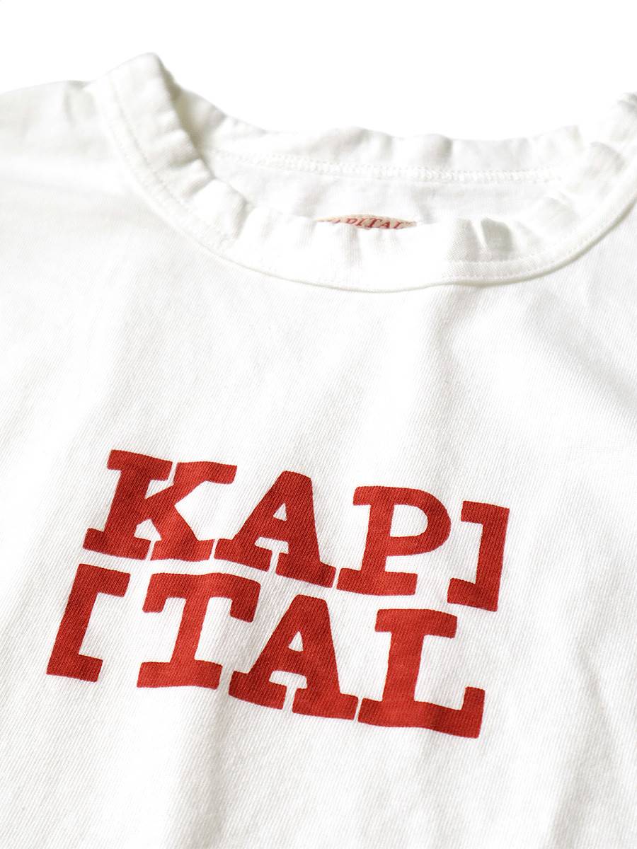 KAPITAL T-Shirt 20/-Tenjiku Rookie Crew T (Bracket KAP Logo pt)