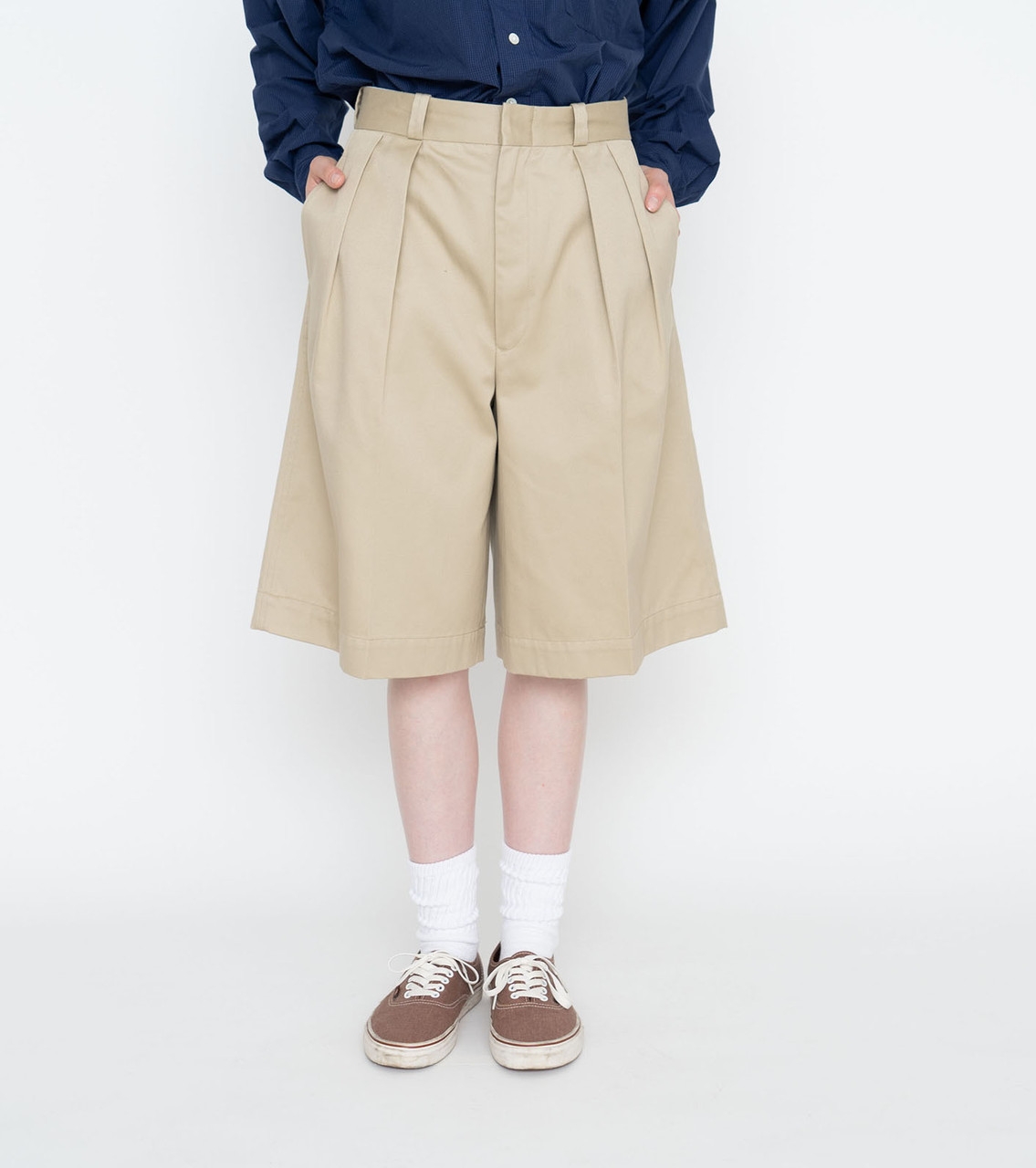 nanamica PANTS Double Pleat Chino Shorts Online Shop to Worldwide