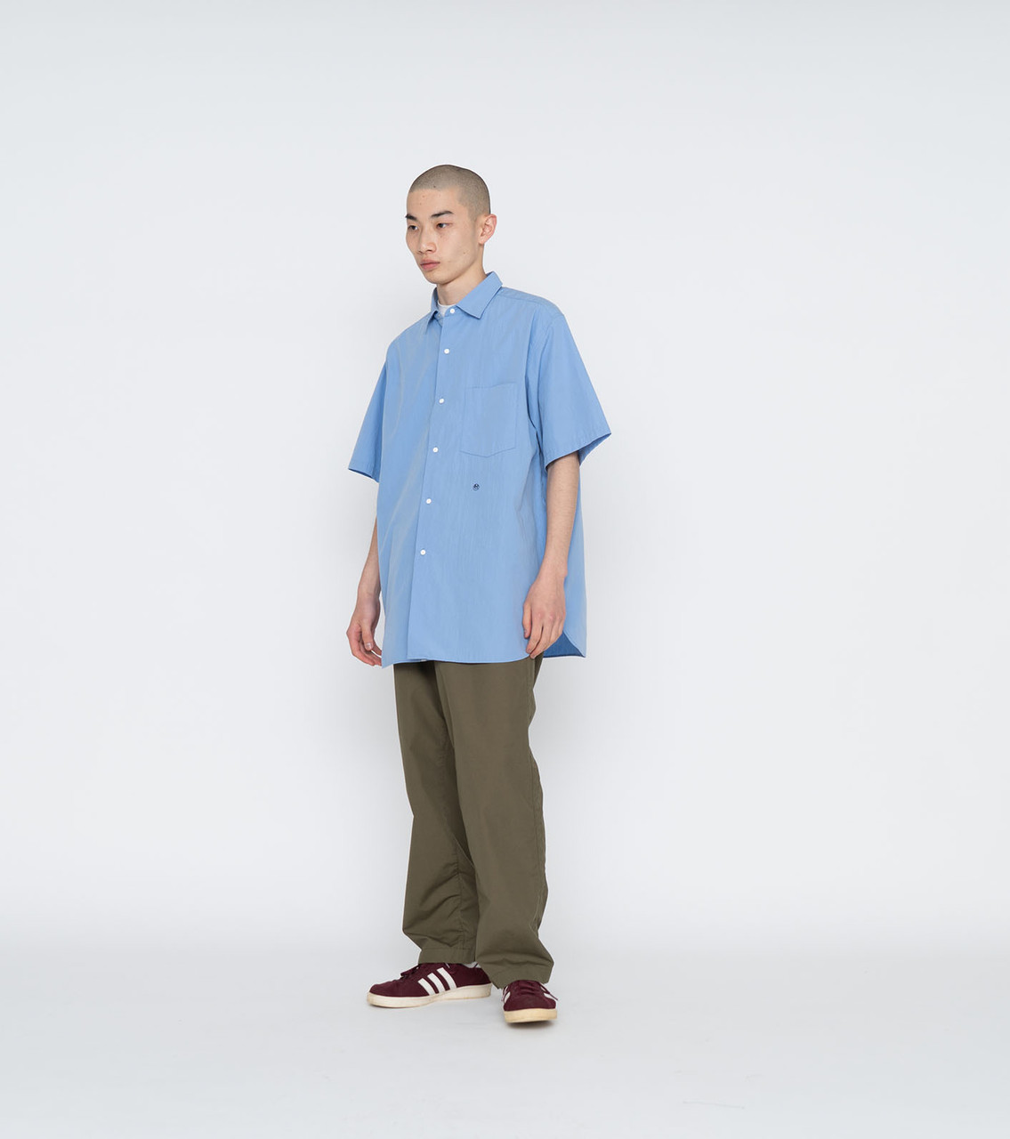 nanamica SHIRT Regular Collar Wind S/S Shirt Online Shop to Worldwide