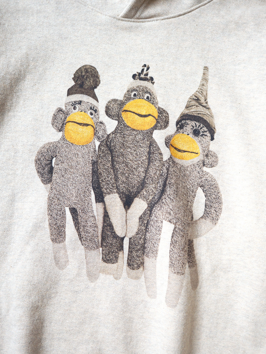 KAPITAL Sweat Shirt TOP Fleece Hooded Sweatshirt (Monkey Amigo pt)