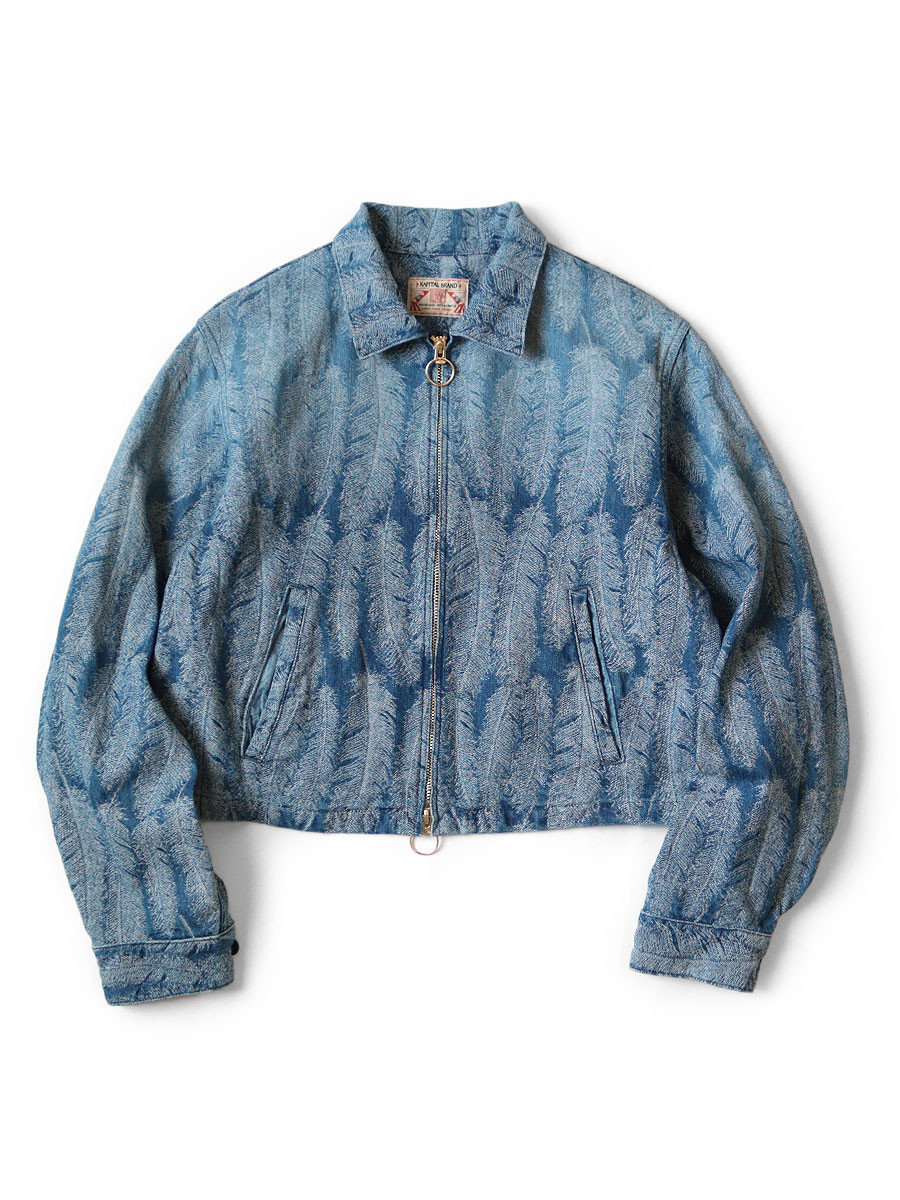 12ozマグパイデニム　ドリズラーJKT Kapital Unisex Magpie Drizzler Jacket, Light Denim – Glasswing