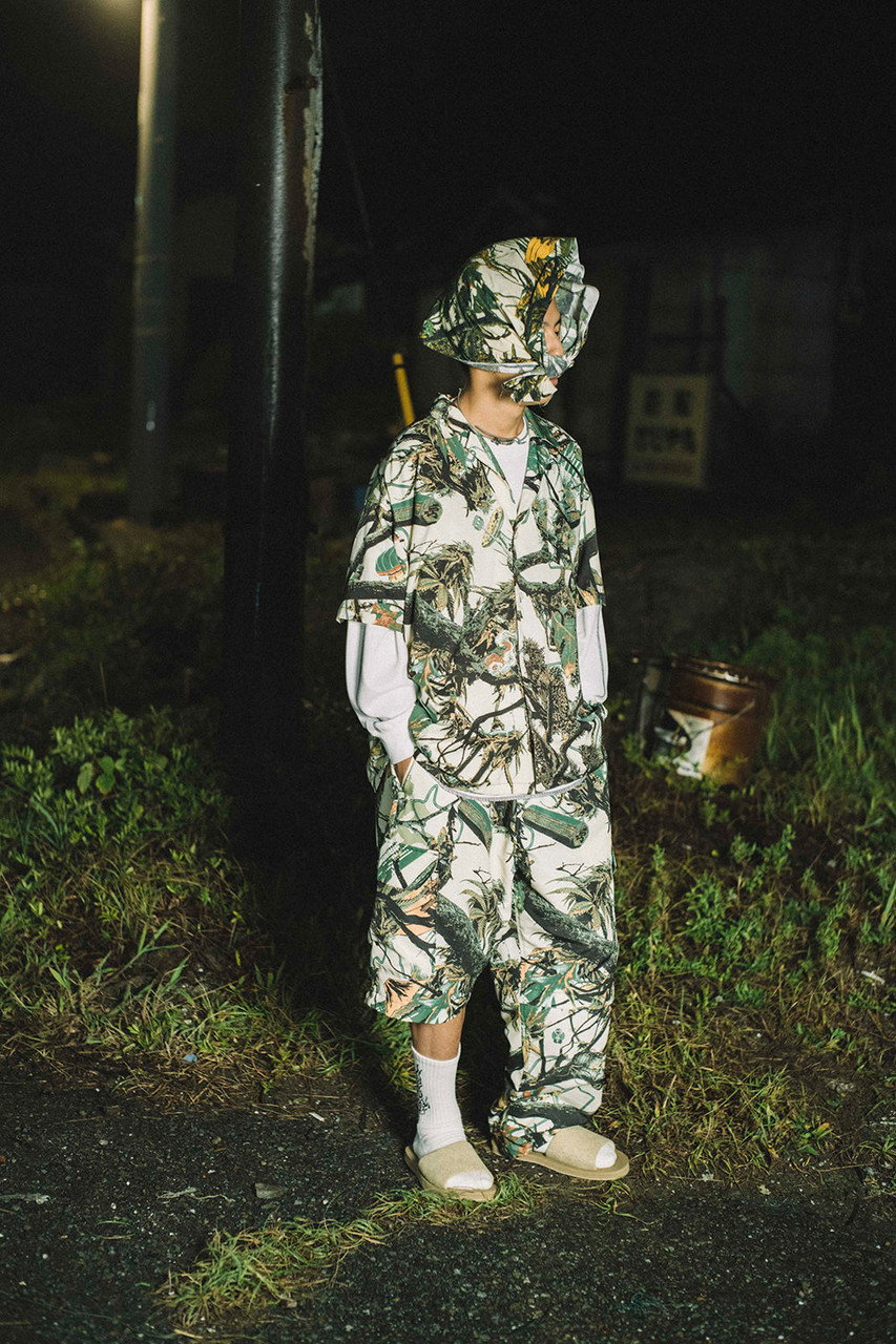 Evisen Skateboards PANTS PINE TREE CAMO 2-WAY PANTS - IVORY