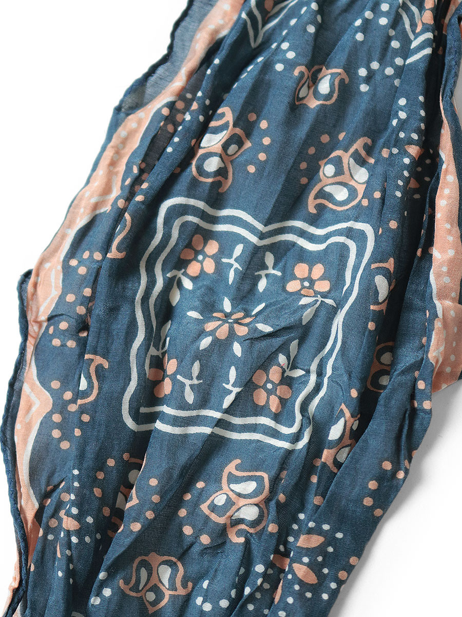 KAPITAL Scarves Washer Silk Neckerchief (COOKIE)