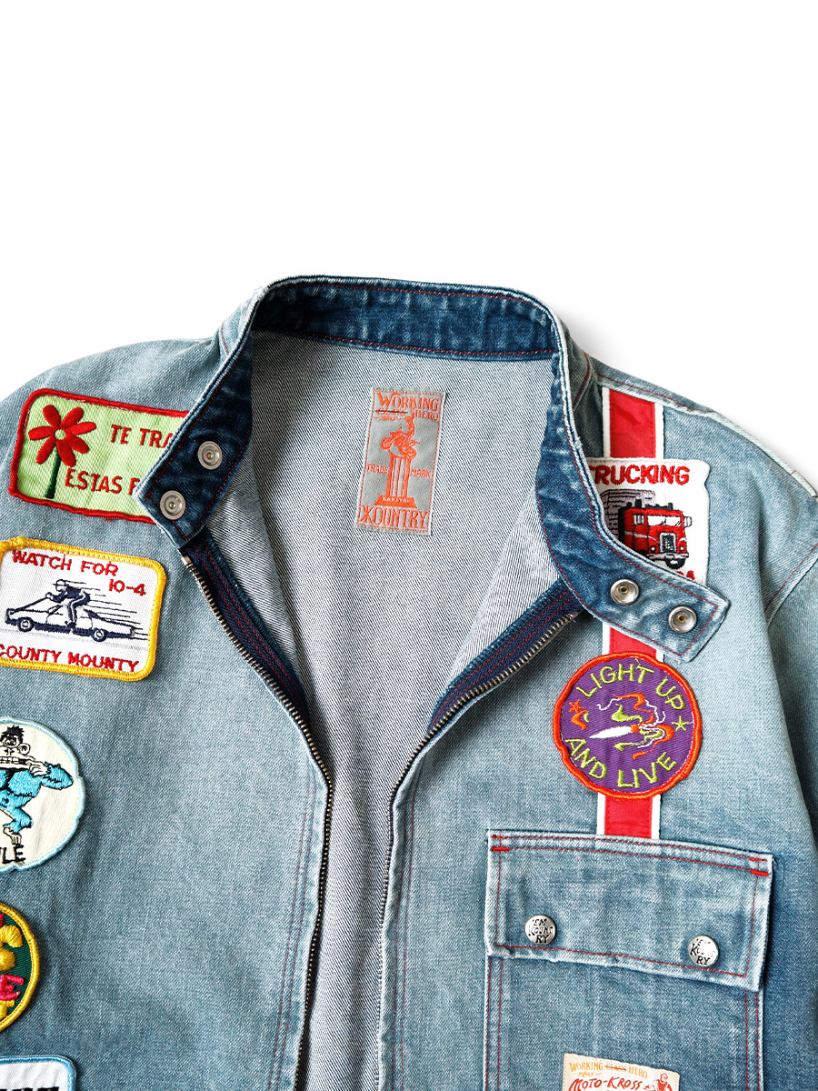 KAPITAL Jacket 14Oz Denim Todo Terreno Motocross JKT (Processed)_1