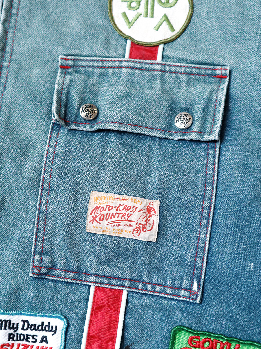KAPITAL Jacket 14Oz Denim Todo Terreno Motocross JKT (Processed)_3