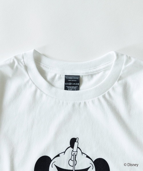 NUMBER (N)INE Tops MICKEY MOUSE OS T-SHIRT