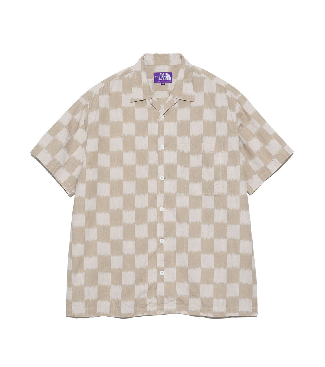 THE NORTH FACE PURPLE LABEL / 24SS/Open Collar Checkerboard Field S/S Shirt/M/コットン/NT3418N// THE NORTH FACE PURPLE LABEL SHIRT Open Collar Checkerboard Field S
