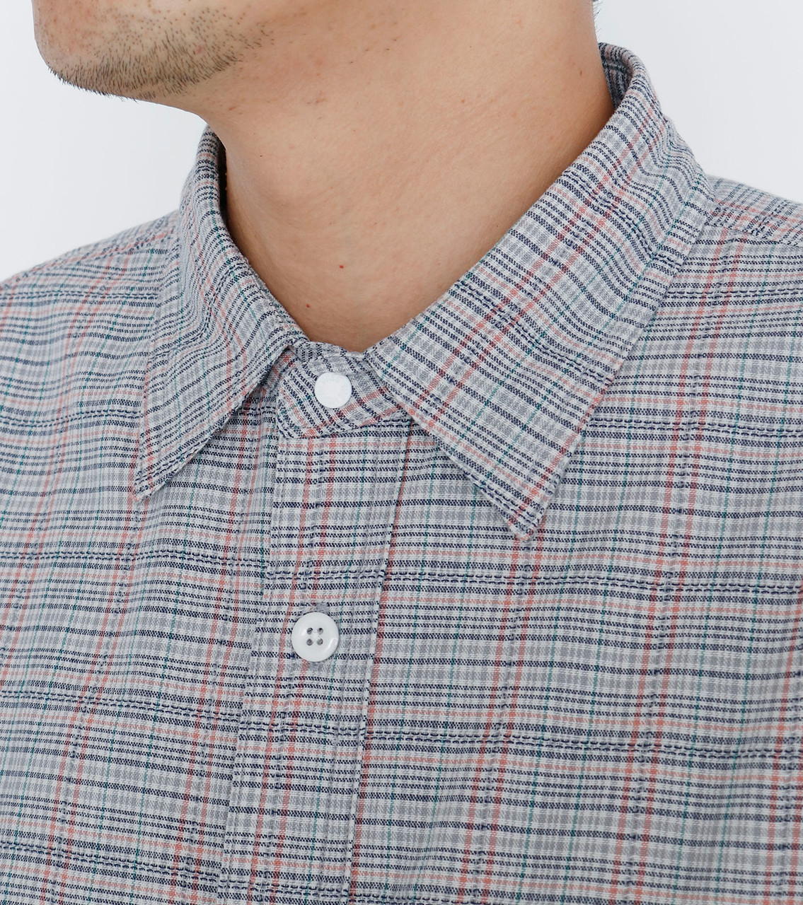 THE NORTH FACE PURPLE LABEL SHIRT Plaid Dobby Field S/S Shirt