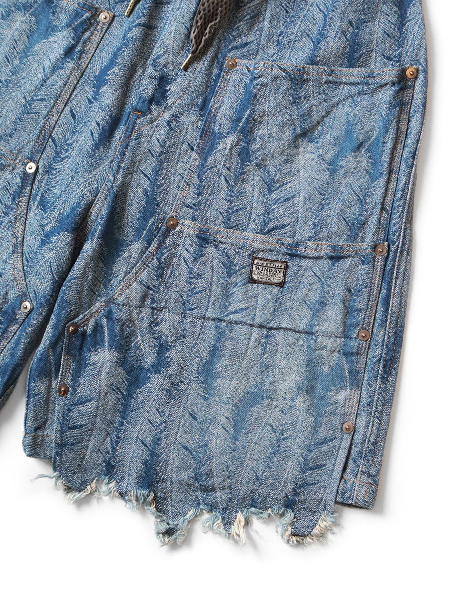 KAPITAL Short Pants 12Oz Magpie Denim W Knee Easy Shorts
