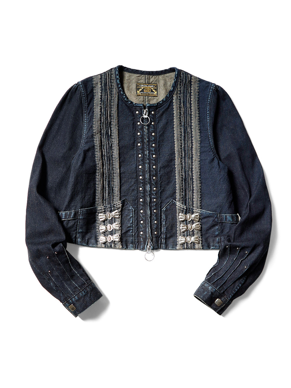 KAPITAL Jacket 12Oz Yagasuri Jacquard Denim Chimayo Bolero JKT