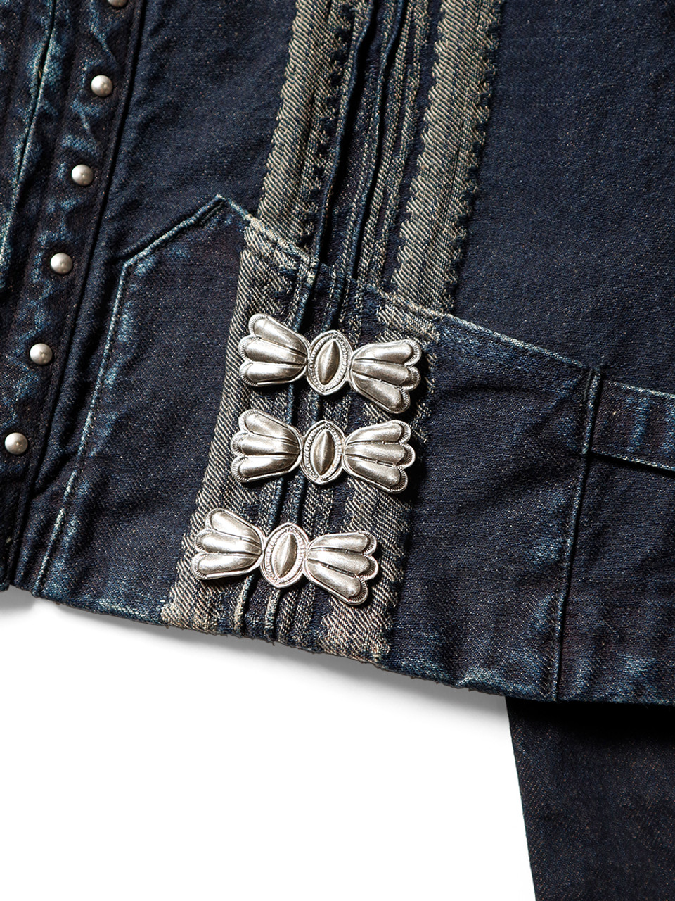 【Open Yy】 YY JACQUARD BOLERO 2色 KAPITAL Jacket 12Oz Yagasuri Jacquard Denim Chimayo Bolero JKT