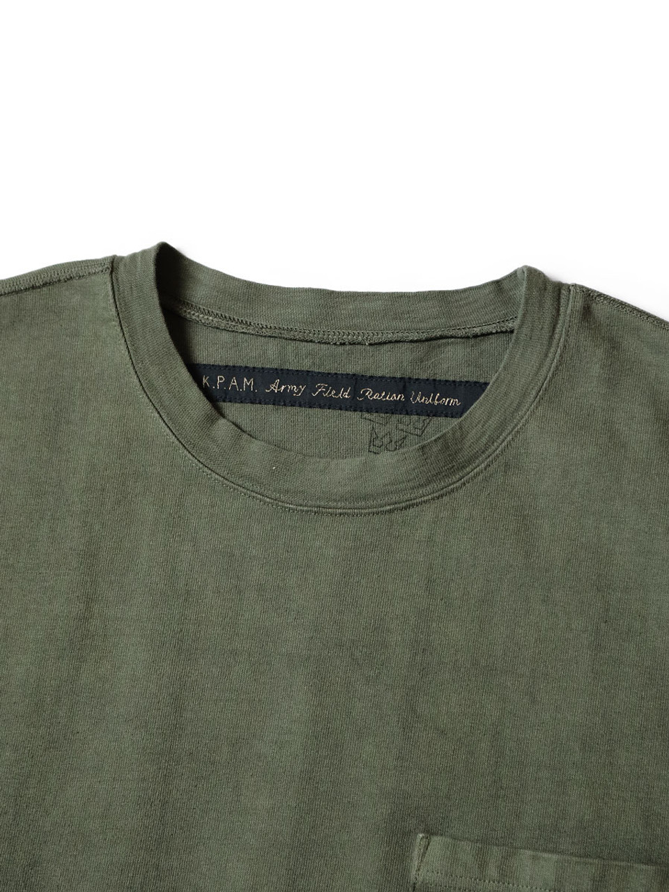 Kapital ARMYビーチパックT Kapital 16/- Dense Jersey ARMY Beach Packed T - Ink Black