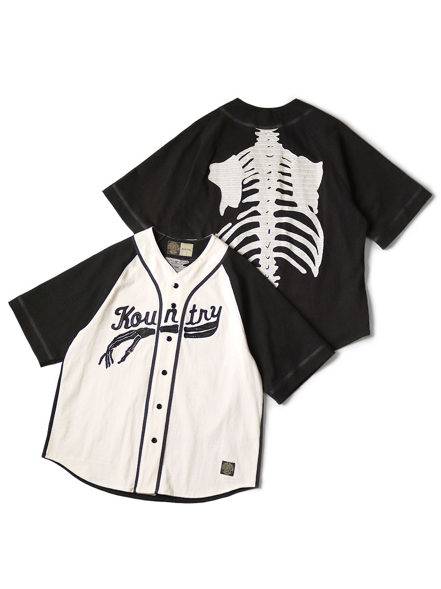 KAPITAL Shirt (Short Sleeve) 16/-High Density Jersey Baseball