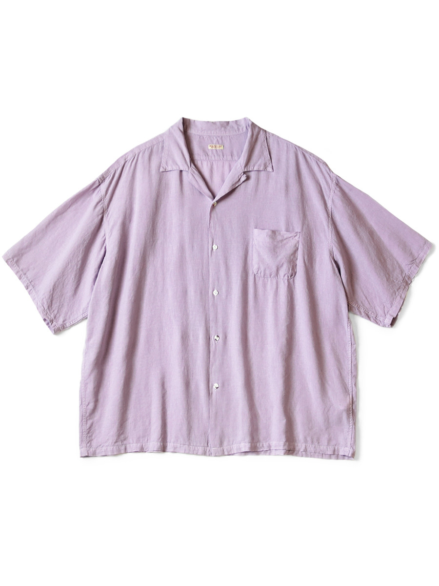 KAPITAL Shirt (Short Sleeve) Soft Linen Open Collar big Shirt