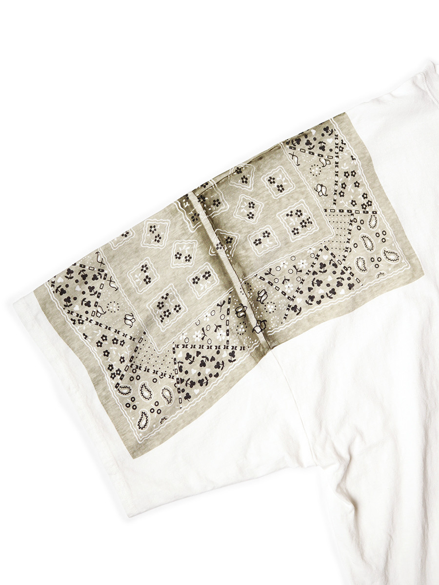 KAPITAL T-Shirt 18.5/- Jersey Bandana HUGE-T (PECKISH RAINBOWY)
