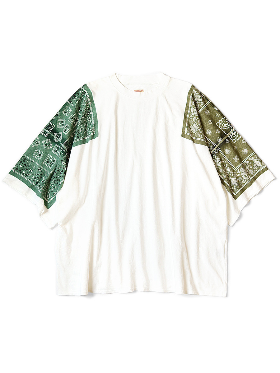 KAPITAL T-Shirt 18.5/- Jersey Bandana HUGE-T (COOKIE)