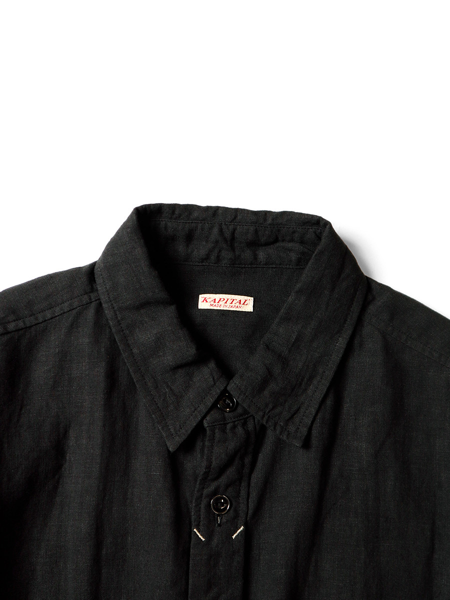 KAPITAL Shirt (Long Sleeve) Linen Clip Shirt
