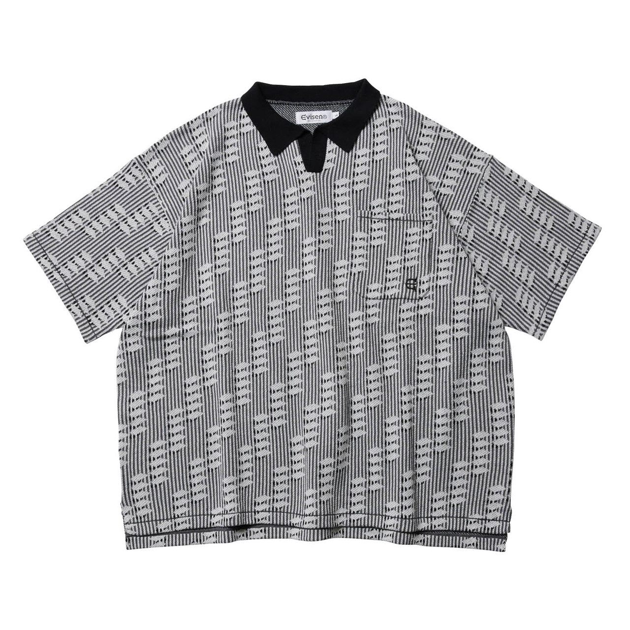 EVISEN REPETITION KNIT POLO SHIRT SIZE L EVISEN_PRODUCT_summer202494_eb