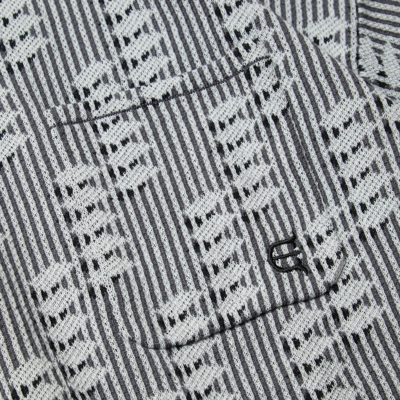 Evisen Skateboards TOPS REPETITION KNIT POLO SHIRT - WHITE