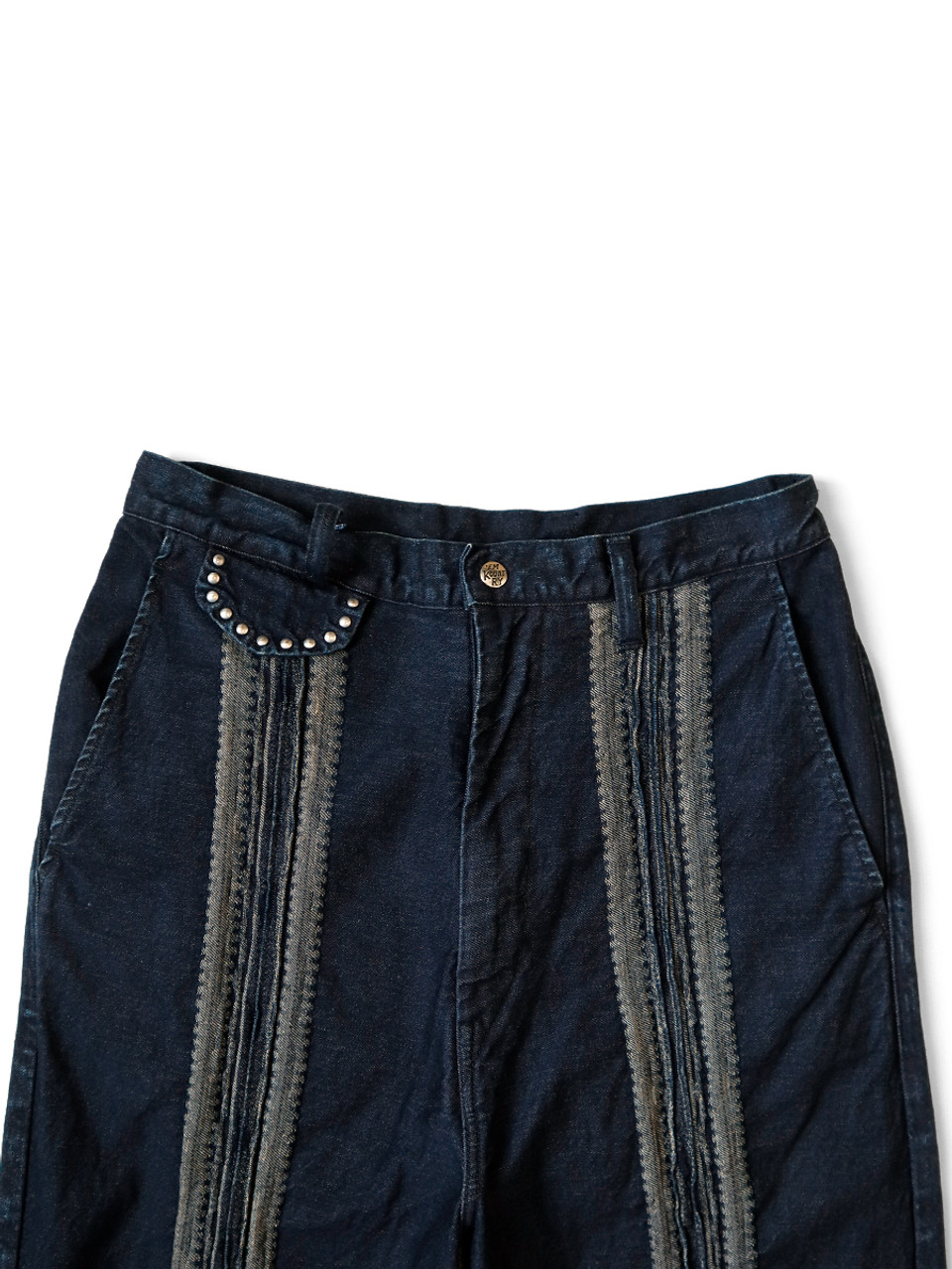 KAPITAL Pants 12Oz Yagasuri Jacquard Denim Neem Pants