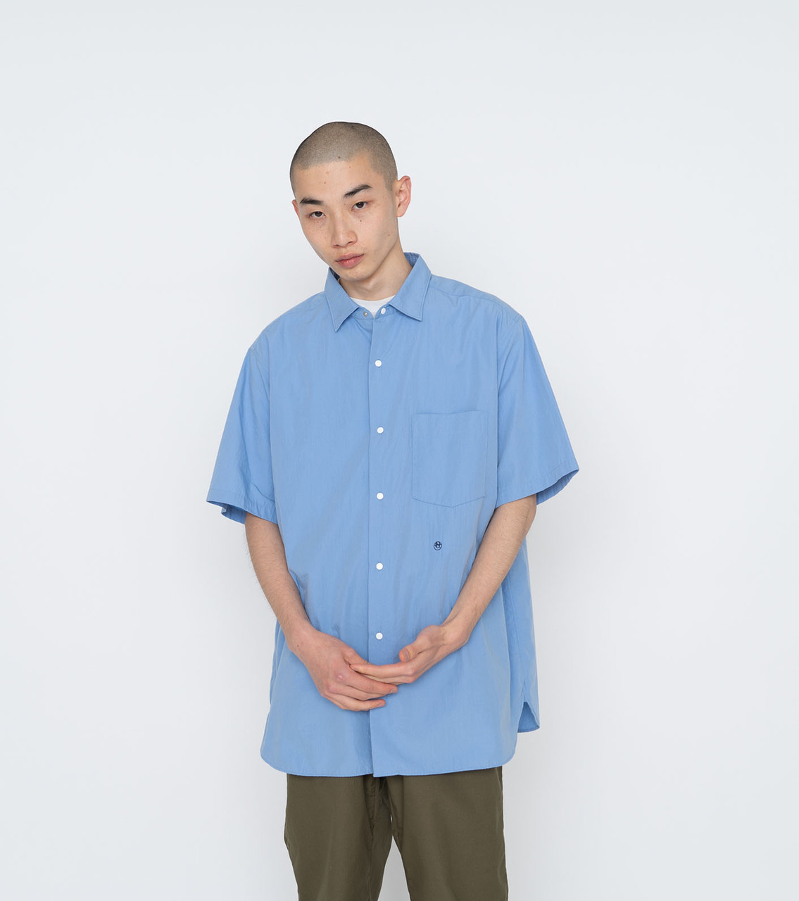 nanamica SHIRT Regular Collar Wind S/S Shirt Online Shop to Worldwide