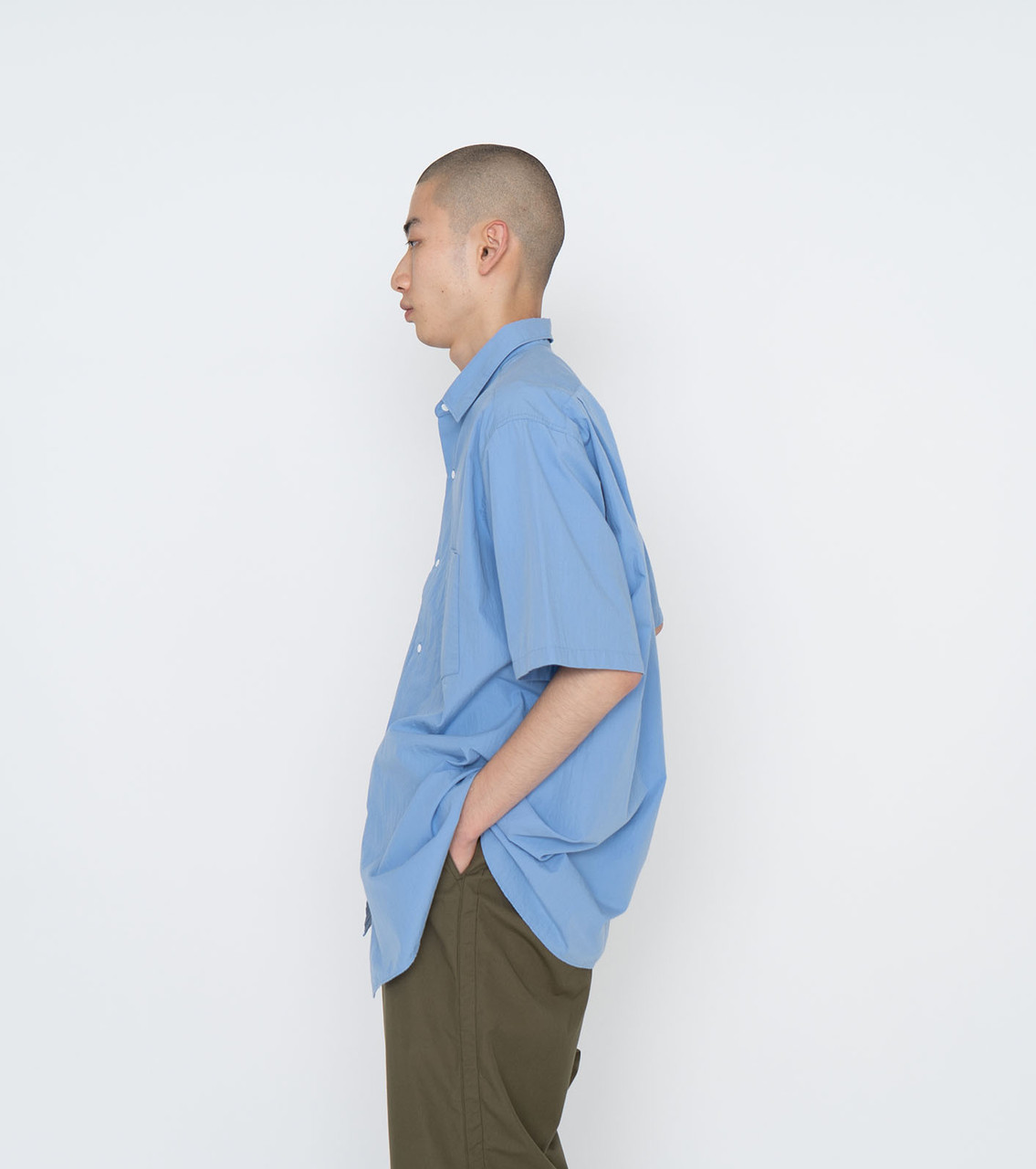 nanamica SHIRT Regular Collar Wind S/S Shirt Online Shop to Worldwide