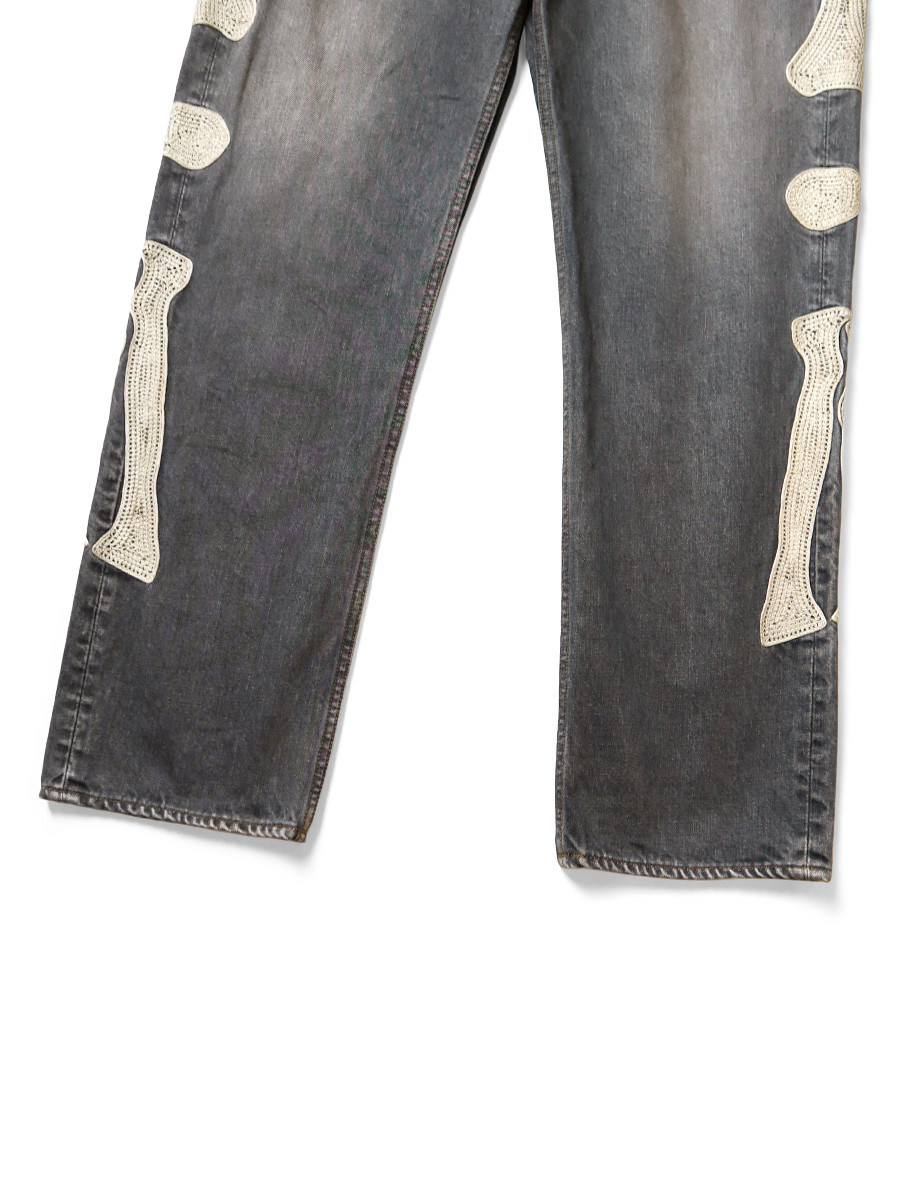 KAPITAL Pants 14Oz Black Denim Mexican Tuxedo 5P OKAGILLY KAPITAL Pants 14Oz Black Denim Mexican Tuxedo 5P OKAGILLY