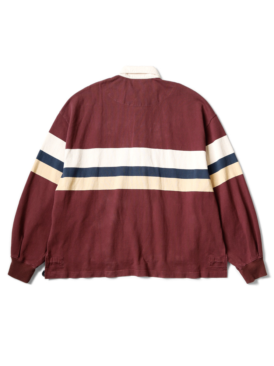 KAPITAL T-Shirt 16/- Panel Striped Jersey BIG Rugby Shirt