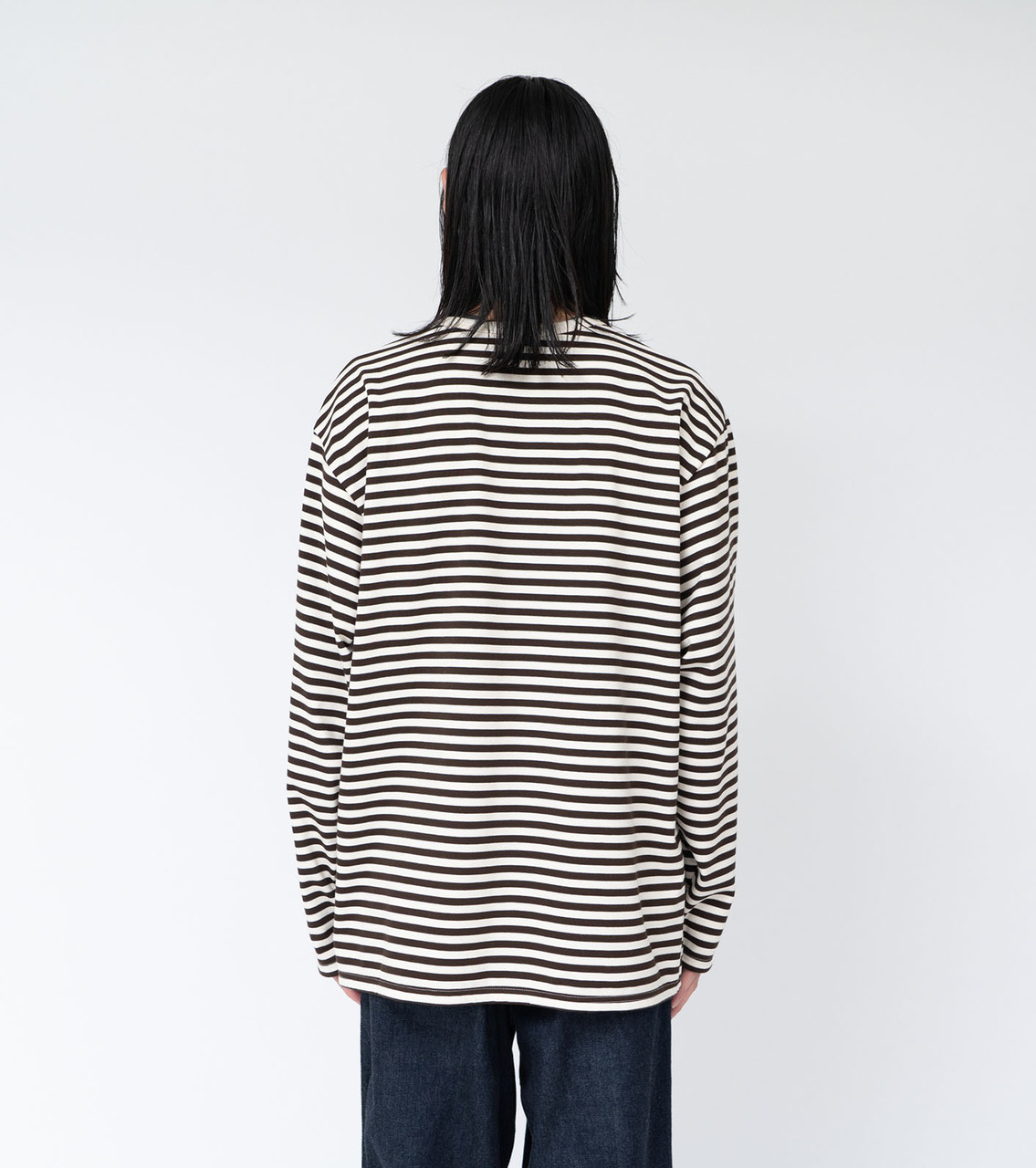 nanamica T-SHIRT COOLMAX Stripe Jersey L/S Tee Online Shop to