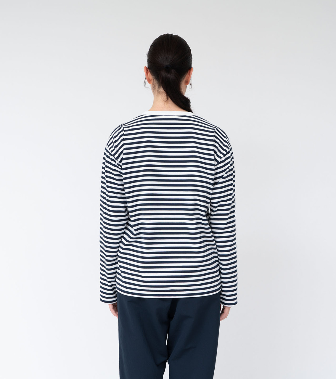 nanamica T-SHIRT COOLMAX Stripe Jersey L/S Tee Online Shop to