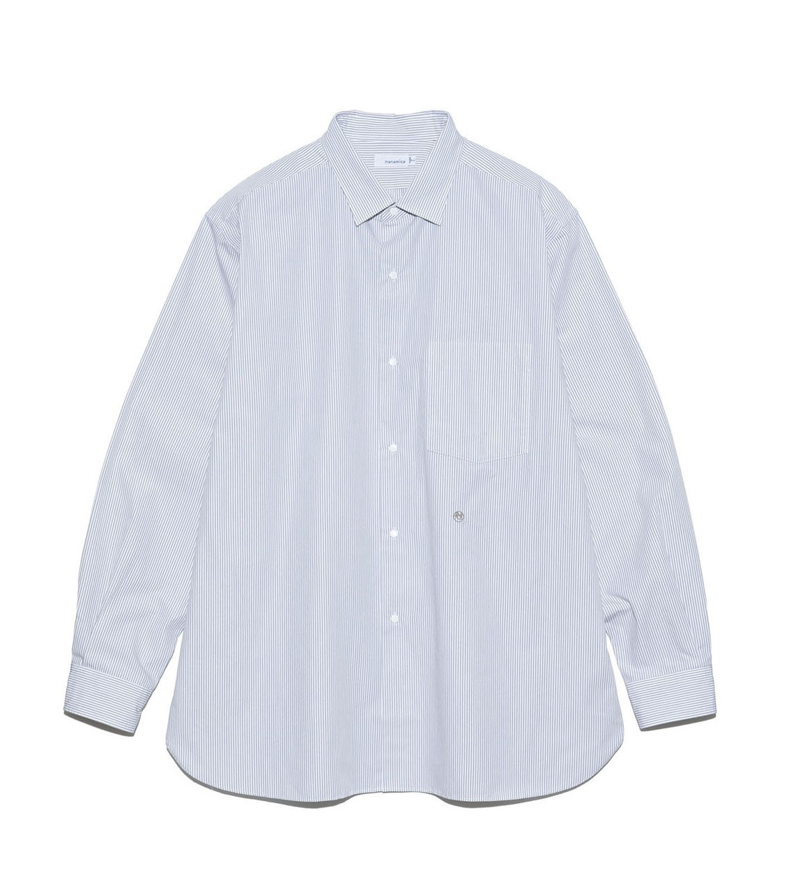 nanamica SHIRT Regular Collar Stripe Wind Shirt Online Shop to