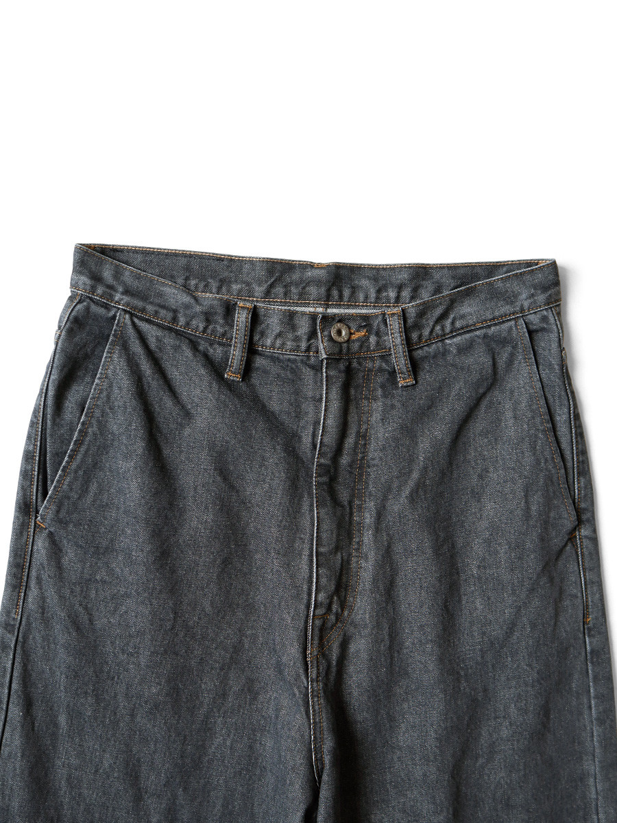 KAPITAL Pants 14Oz Black Denim Port Baggy Pants