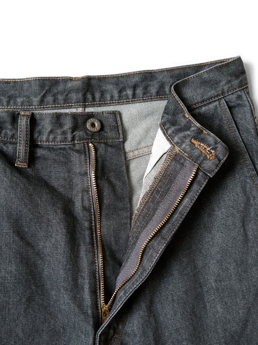 KAPITAL Pants 14Oz Black Denim Port Baggy Pants
