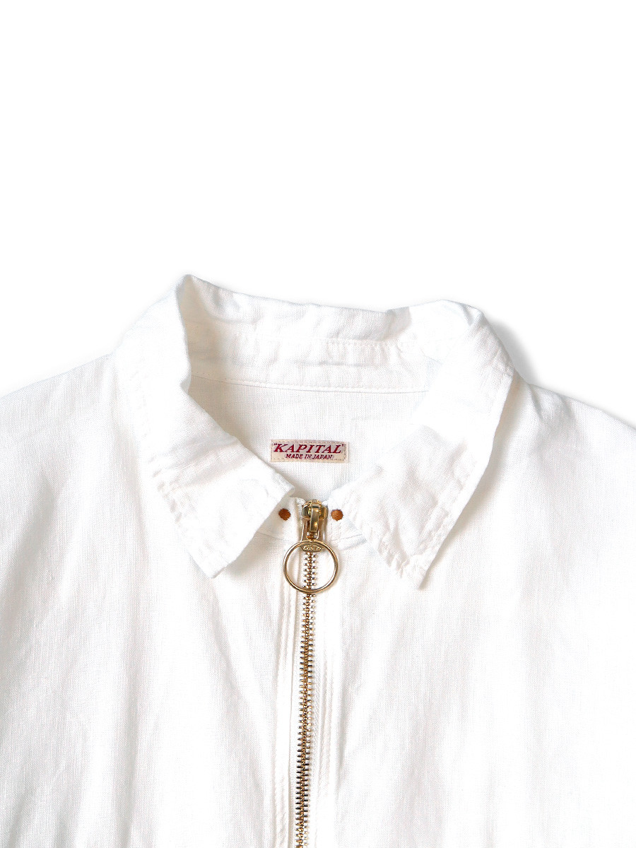 KAPITAL Shirt (Long Sleeve) Linen Drizzler Work Shirt